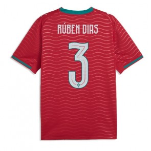 Portugal Ruben Dias #3 Replika Hemmatröja VM 2026 Kortärmad